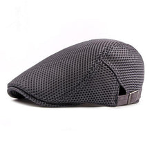 Load image into Gallery viewer, 2019 Couple Polyester Breathable Adjustable Beret Caps Thin Classic Vintage Outdoor Sunscreen Sun Cap Boina Men Caps
