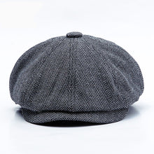 Load image into Gallery viewer, new berets Unisex Autumn Winter Newsboy hat Men Women Warm Tweed Octagonal cap For Male Detective Hats Retro Flat Caps
