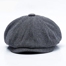 Load image into Gallery viewer, new berets Unisex Autumn Winter Newsboy hat Men Women Warm Tweed Octagonal cap For Male Detective Hats Retro Flat Caps
