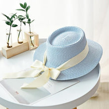Load image into Gallery viewer, Seioum  summer straw hat women big wide brim beach hat sun hat foldable sun block UV protection panama hat bone chapeu feminino
