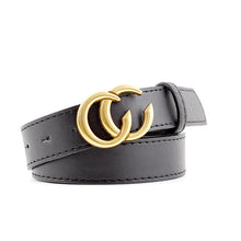 Load image into Gallery viewer, Genuine leather women belt high quality fashion casual alloy CC buckle with ladies trend jeans the women for belt
